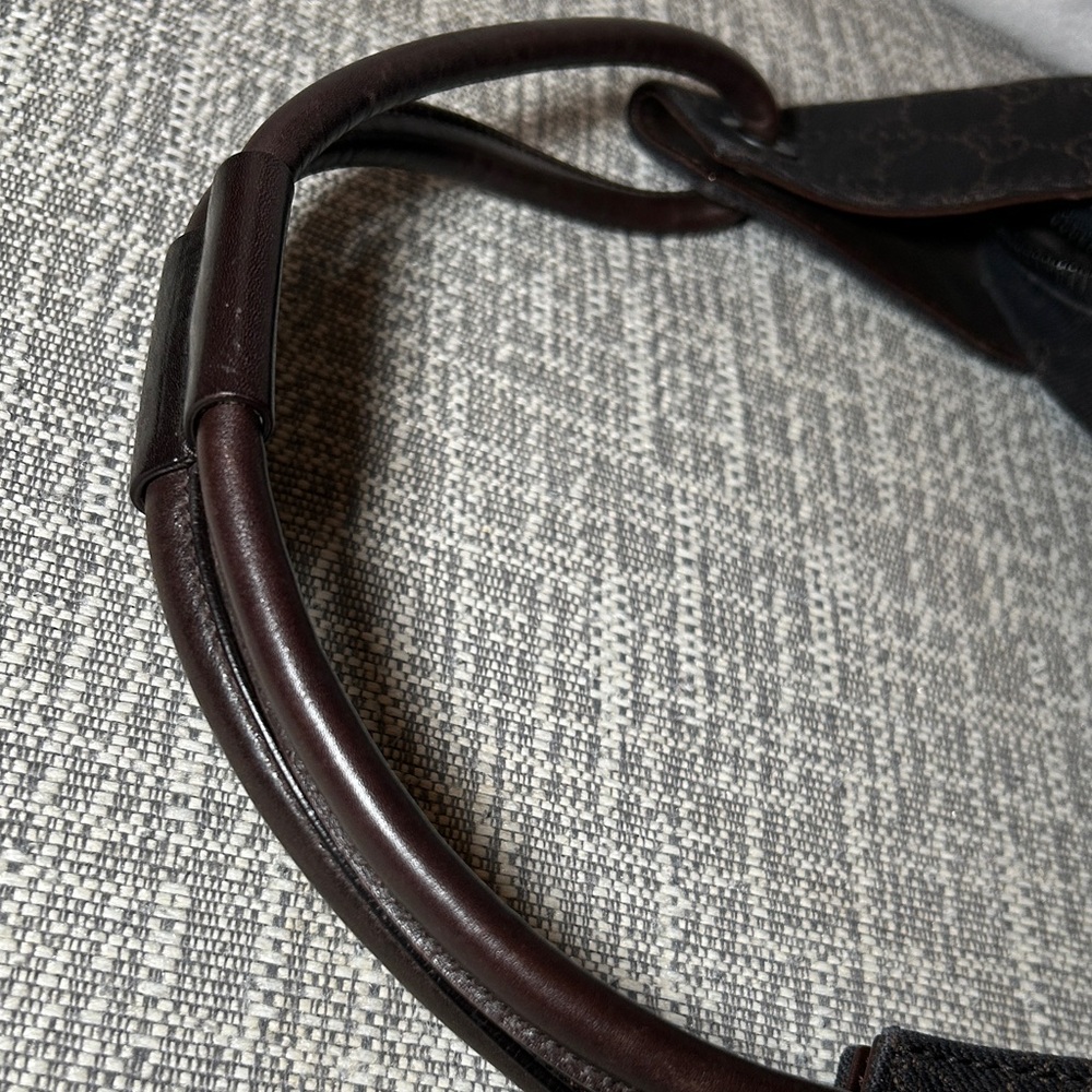 213. Gucci Dark Brown GG Hobo Bag - Picture 13 of 13